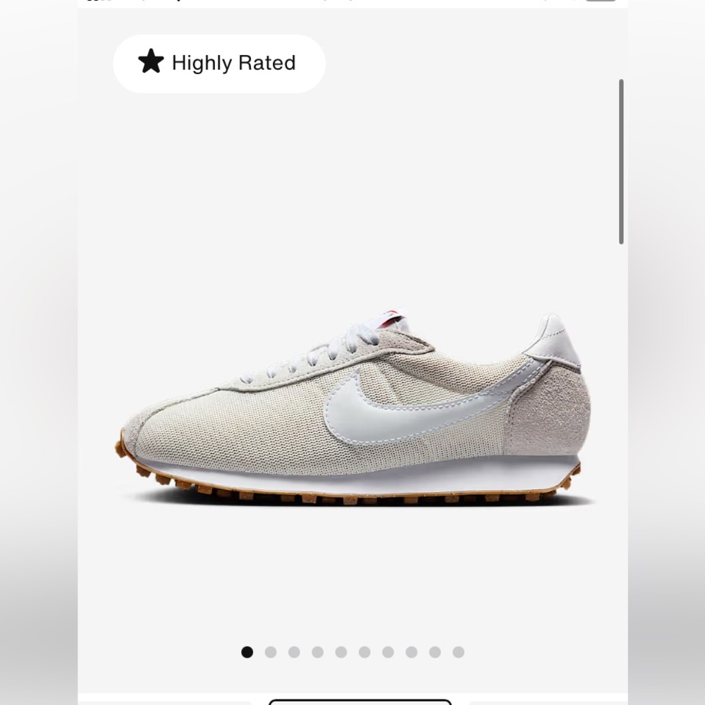 Nike Women's Sneakers in White and Gray
